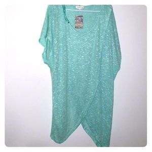 Love J mint green blouse size 3X